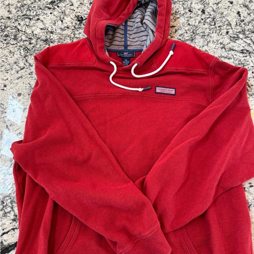 Red Hooded Sweatshirt